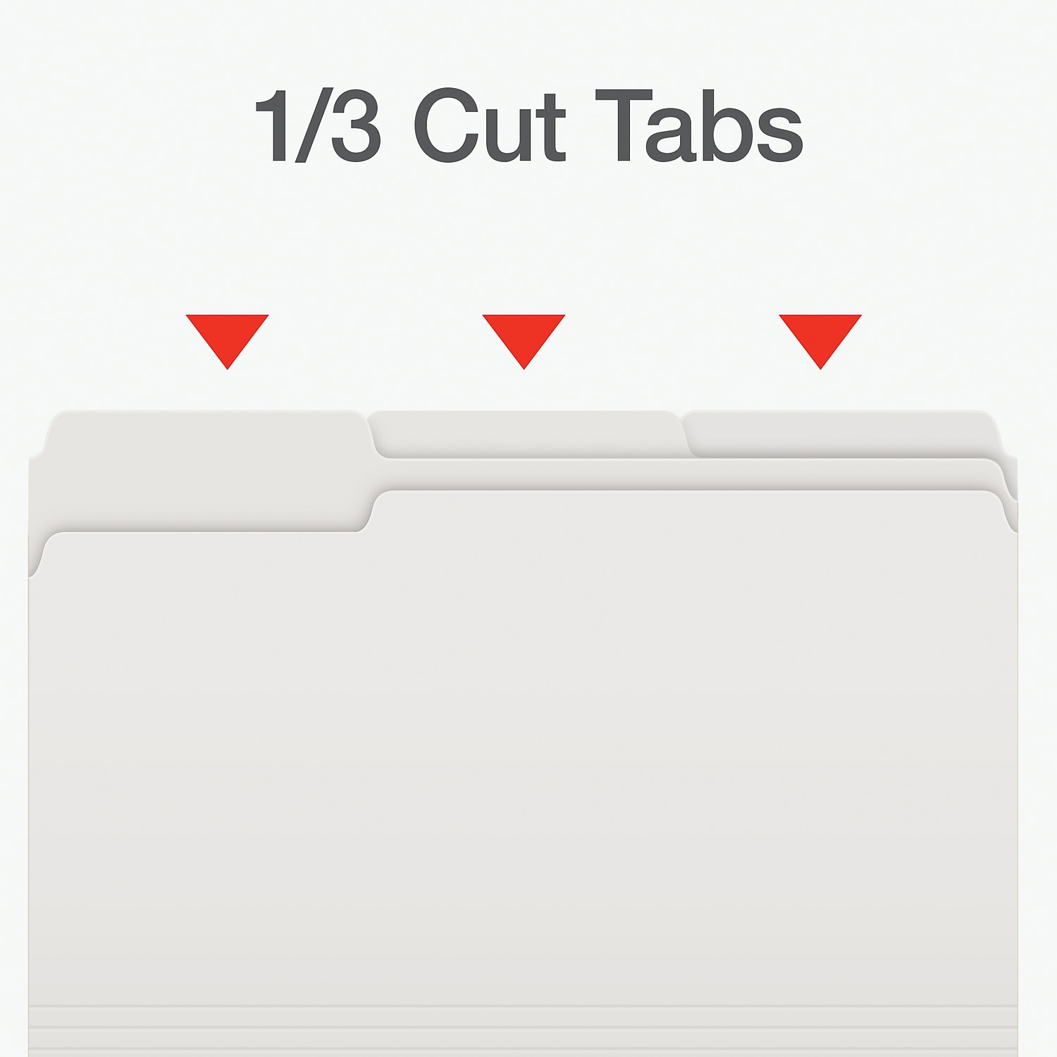 Pendaflex Heavy Duty File Folder 1/3-Cut Tab Assorted Legal Size White 100/Box (1007034)