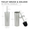 thumbnail image 5 of JS Jackson Sleek Toilet Brush and Holder with Metal Handle - Brushed Nickel, 5 of 9
