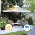 thumbnail image 6 of Yescom 8x8Ft 2-Tier Gazebo Top Replacement UV30+ for 2 Tier Outdoor Patio Canopy Cover Party Backyard Garden Ivory+Sand, 6 of 9