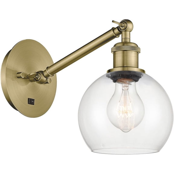 Innovations Lighting - Athens - 1 Light Wall Sconce In Industrial Style-10.5
