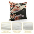 thumbnail image 4 of COMIO Crane Pillow Covers Japanese Style Throw Pillow Covers Cherry Blossoms Pattern Cushion Covers For Adult Women Girl Japanese Traditional Pattern Decorative Accent Pillow Cases, 4 of 5