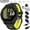 Black/Amp Yellow, variant on Forerunner 170 Music Whitestone/Cloud Blue 010-03920-11 Bundle with Deco Essentials Charging Dock, Silicone Dust Cover for Garmin Watch 3 Pack and USB Type C Charging and Sync Cable
