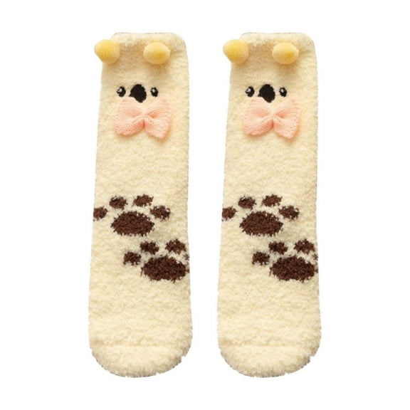 Aloohaidyvio Women's Christmas Slipper Socks for Women with Grippers, Winter Warm Fuzzy Indoor Christmas Gifts Socks