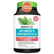Zenwise Probiotics for Women, Probiotics + Digestive Enzymes for Vaginal Health, Daily Bloating Relief, and Gut Flora Health