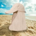 thumbnail image 6 of UPF Sun Hat 3-Way Adjustable with Detachable Shawl for Men & Women, Outdoor Hiking/Fishing/Camping (Foldable, Beige), 6 of 8