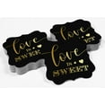 thumbnail image 4 of Inkdotpot Real Gold Foil Bracket Shape Paper Hang Tags Love Is Sweet Wedding Favor Tags Pack Of 100, 4 of 7