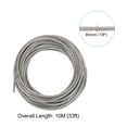 thumbnail image 2 of Kit de cable de alambre Uxcell 1/8", cable de acero inoxidable recubierto de PVC, 33 pies, 2 of 4