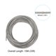 thumbnail image 2 of Kit de cable de alambre Uxcell 1/8", cable de acero inoxidable recubierto de PVC, 33 pies, 2 of 4
