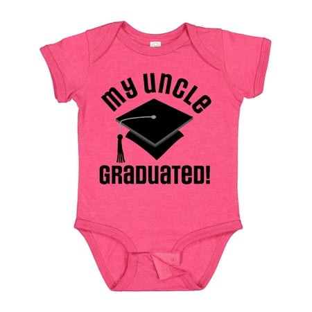 

Inktastic Graduation My Uncle Graduated Gift Baby Boy or Baby Girl Bodysuit