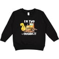 thumbnail image 2 of Inktastic I'm 2 and Crushing It Construction 2nd Birthday Toddler Sweatshirt, 2 of 4
