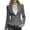 Gray [New Arrivals: Mix, Match & Save], variant on Women's Casual Blazer Jacket Long Sleeve Lapel Zip Up Slim Fit Work Office Blazer Suit Coat for Women Professional Business Attire | CSEONE,Black XL
