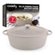 thumbnail image 1 of Olla de Hierro Fundido Esmaltado para Horno y Estufa Cookify (Taupe, 35 cm, Capacidad 7 Litros), 1 of 8