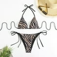 thumbnail image 5 of Xmyrz Womens Bathing Suits Tankinis Stylish Striped Print Lace Print 2 Piece Vacation Lightwiegh Separate Swimsuit Sets Swimwear, 5 of 7