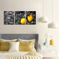 thumbnail image 2 of 3 Piece Kitchen Canvas Wall Art Fresh Lemon Picture Painting Fruit Poster Modern Black and White Yellow Artwork for Dining Room Wall Decor Framed Ready to Hang (Small), 2 of 6