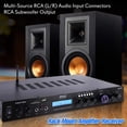 thumbnail image 5 of uetooth Home Theater Amplifier - 200 Watts into 5 Channels with Subwoofer Out, Easy Karaoke - Dual Mic, Wireless Streaming, USB/SD with MP3 player, RCA Input, FM Radio, LCD Display - PDA7BU, 5 of 5