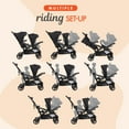thumbnail image 6 of Baby Trend Sit N' Stand Double Stroller 2.0 DLX w/5 Point Safety Harness, Stormy, 6 of 11
