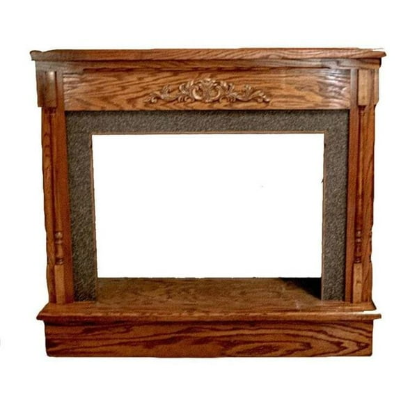 Buck Stove PA KDFP34 50 in. Classic Mantel for Model 34, Dark Oak