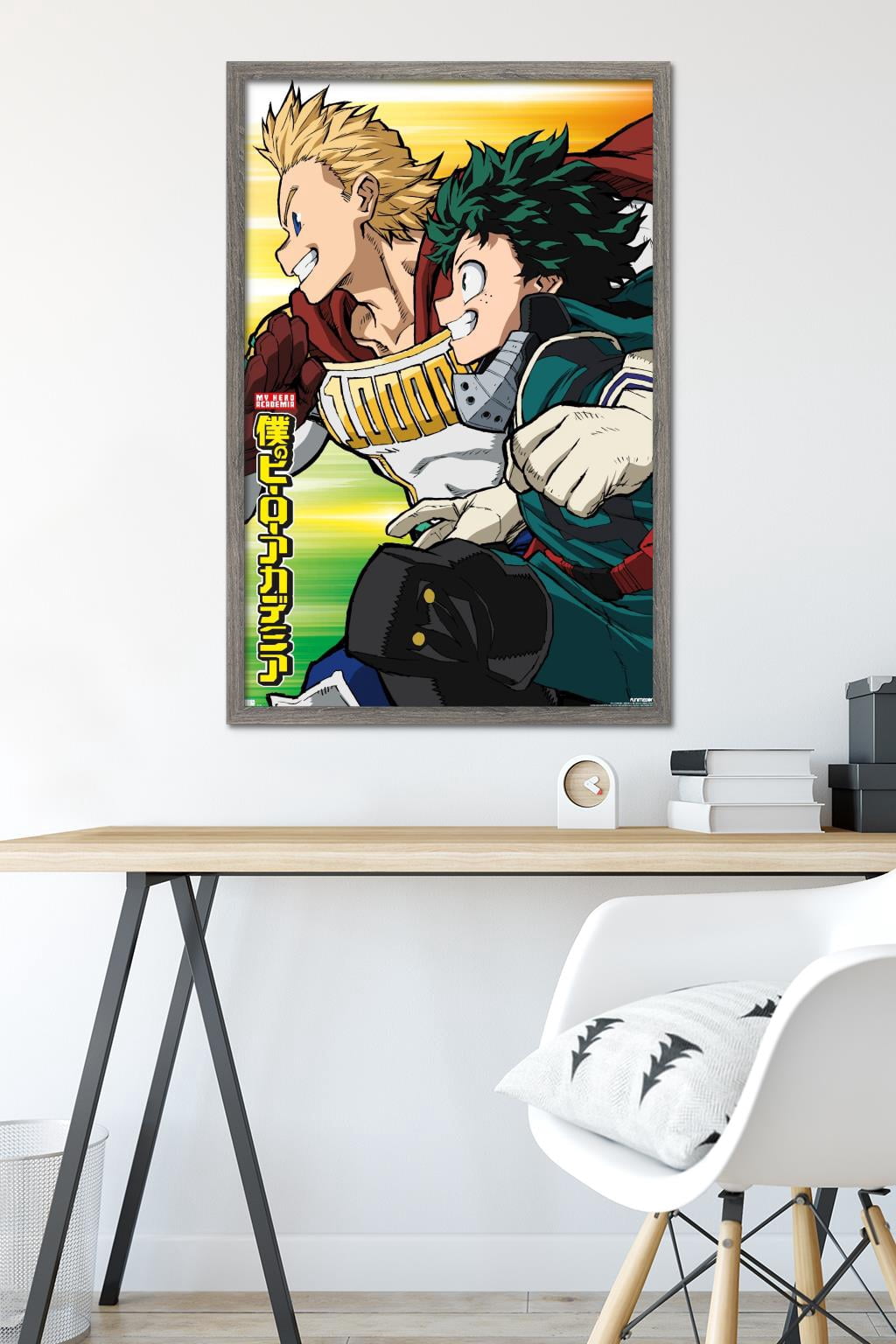 My Hero Academia: Season 4 - Teaser Visual Wall Poster, 22.375" x 34" Framed
