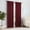 Merlot, variant on Solid Thermapanel Modern Room Darkening Rod Pocket Window Curtain for Bedroom (1 Panel), 54" x 84", Taupe