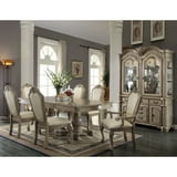  Chateau De Ville Side Chair Set of 2 In Synthetic Leather and Antique White(Set-2)