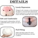 thumbnail image 2 of Animales de peluche de hámster de 9 pulgadas, juguete de hámster kawaii para niños, niñas, color rosa, 2 of 4