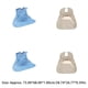 thumbnail image 4 of Vogacara Babero de moda para adultos, removedor largo, delantal para personas mayores, protector de ropa para la hora de comer para hombres, mujeres, masajeadores Abnehmbar/Blau Vogacara CE013486-03, 4 of 6