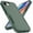 Dark Green (PC) + Dark Green (TPU), variant on KOMI iPhone 16E Case: Dual Layer Protective Heavy Duty Cell Phone Cover Shockproof Rugged with HD Screen Protector - Military Protection Bumper Tough - Apple iPhone 16E / SE 2025 / SE4, Black