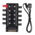 thumbnail image 1 of Computer Hub Regulator,PC Chassis Fan Hub CPU Cooling Hub Fan Hub Reliable and Durable, 1 of 14