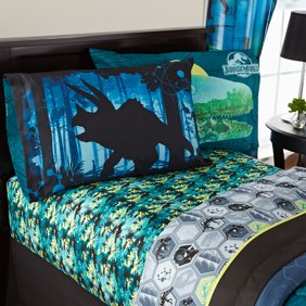 Universal Jurassic World Biggest Growl Bed In Bag Bedding Set Full Blue