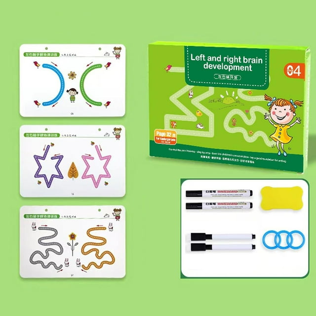 Smart Workbook Fast Track Young Minds Smart Reusable Workbook Little Scribblesmart Scribblesmart Workbook Handwriting 10ml Keyboard Poppet Games Kids 2-4 Girl for Kids Adult Sensory Products