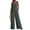 Gray, variant on RYDCOT Casual Summer Jumpsuits for Women 2025 Front Pocket Elasticity Straps Overalls One Piece Sleeveless Wide Leg Long Pant Romper with Pockets Black