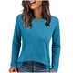 thumbnail image 3 of Conjuntos de maestra/o,Camiseta de manga larga a rayas para mujer, corte holgado e informal, mezcla de poliéster, talla XXL, sopatenor, 3 of 9