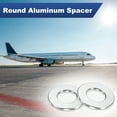 thumbnail image 5 of Uxcell 5-Pack M10 Aluminum Spacers 10.5mm/ ID x 20mm/ OD x 1.5mm/ L Round  Metal Spacer for Screws Bolts, 5 of 6