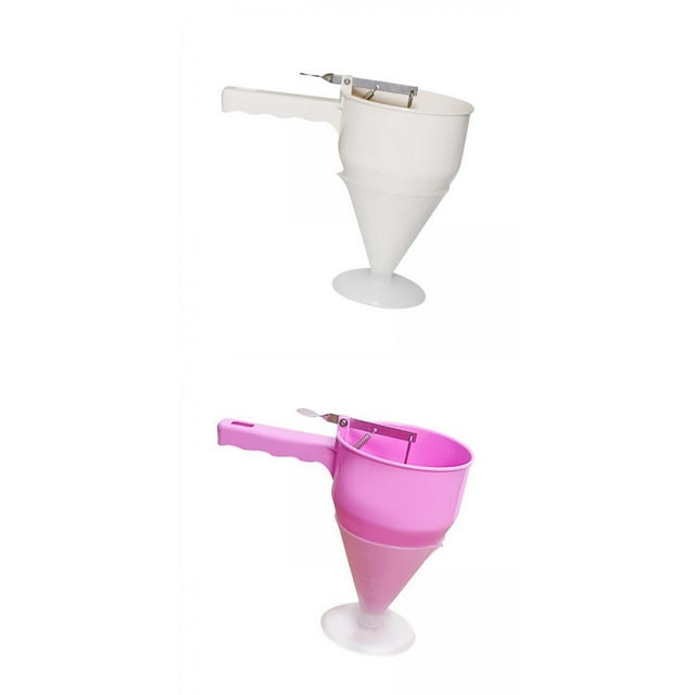GUOOL 2x Batter Dispenser Funnel Dispenser Batter Mixer 8mm for Baking Cake
