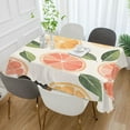 thumbnail image 2 of Yayeee Tablecloths 60" x 108" Rectangle Wrinkle Resistant Party Table Cover, Watercolor Orange, 2 of 8