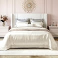 thumbnail image 5 of Amolife Queen Size Bed Frame, Velvet Platform Bed with Upholstered Wingback Headboard, No Box Spring Needed, White, 5 of 12