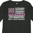 thumbnail image 4 of Inktastic Breast Cancer Awareness Pink Ribbons and Flag Boys or Girls Long Sleeve Toddler T-Shirt, 4 of 5
