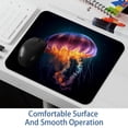 thumbnail image 6 of Jellyfish Square Desk Pad Mouse Pad, 8.3x9.8 Inch Non-Slip Rubber Bottom Printed Mousepad for Office and Gaming, 6 of 6