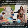 thumbnail image 4 of Sidewalk Chalk Paint Fillable Applicators, Sidewalk Chalk Paint Brush Set, Refillable Chalk Shells, Magic Sponge Tip Painting Tools, DIY Washable Paintbrush for Walls and DIY Yard Art(B)Q, 4 of 7