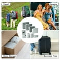 thumbnail image 4 of Unique Bargains 8 Pcs Portable Packing Cube Set for Luggage Gray, 4 of 6