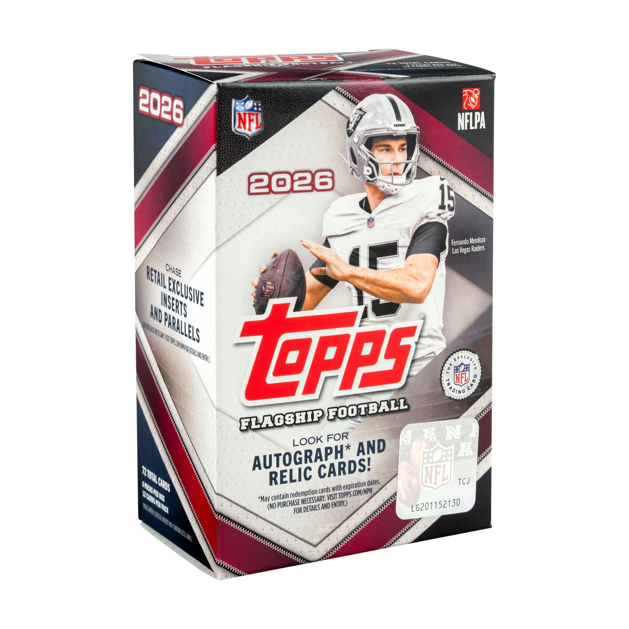 2026 Topps NFL Flagship Football Trading Card Blaster Box