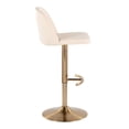 thumbnail image 5 of Toriano Adjustable Bar Stool, Gold Bar Stools, Bar Chairs, Swivel Bar Stools, Bar Stools Set of 2, 5 of 6