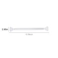 thumbnail image 3 of Extendable Shower Curtain Rod,Tension Rod for Bathroom,Telescopic Pole for Kitchen,Length 15.75-21.65in,No Drilling Design,Stainless Steel,Easy Installation, 3 of 5