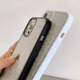 thumbnail image 4 of Cute Slim Compatible with iPhone 12 Pro Max Case, Elegant Clear Sparkle Bling Glitter Stars Design for Women Girls Teens Soft TPU Anti-Scratch Protective Durable Cases Cover(White), 4 of 6