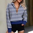 thumbnail image 2 of Sweatshirts For Teen Women Long Sleeve Print Casual Zipper Graphic Hoodies Drawstring Pullover Oversized Hoodies, 2 of 6