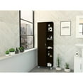 thumbnail image 2 of Tuhome Furniture Urano Armoire à Linge de 62 Pouces avec Rangement Ouvert, Noir, 2 of 10