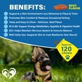thumbnail image 3 of Beloved Pets Flea and Tick Support Chews for Dogs and Cats - Skin & Coat Natural Defense & Resistance for All Breeds Beef Flavor, 10 oz, 3 of 5