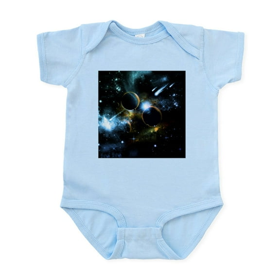 CafePress - The Universe Of Planets Body Suit - Baby Light Bodysuit, Size Newborn - 24 Months