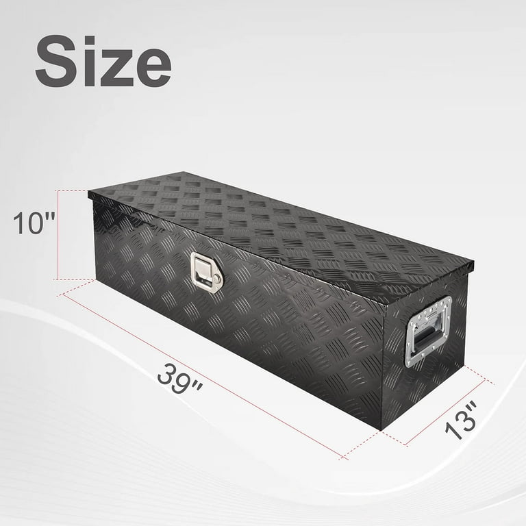 【関税・送料込】NAGHEDI\tLaguna Platform FGJQEFG 39 Inch Black Aluminum Utility Bed Truck Toolbox