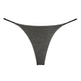 thumbnail image 1 of Versión de ropa interior de cintura baja con tanga fina de doble capa, ropa interior de algodón de bikini doble para mujer, 1 of 4